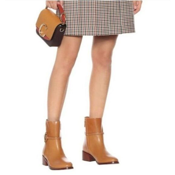 Revolve Tory Burch Brown Miller Ankle Chelsea boots 45mm in Tiramisu - Picture 14 of 14